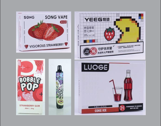 A collection of e-cigarette devices